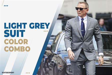 Light Grey Suit Color Combinations With Shirt And Tie Suits Expert