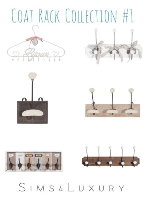 Coat Rack Collection 1 For The Sims 4 Spring4sims Sims 4 Sims