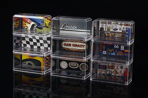 6 Pack Of 164 Clear Display Cases For Hotwheel Or Matchbox Size Cars