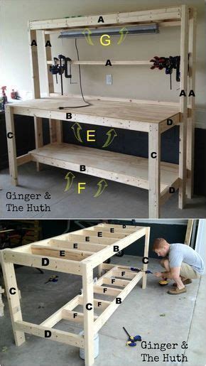 How To Build A Diy Wood Workbench Super Simple 50 Bench