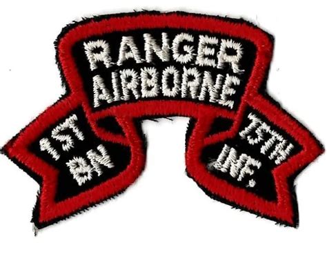 Us Army 75th Infantry Ranger Airborne 1st Battalion Military Patch 1