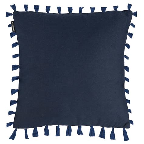 Safavieh Marni 16 In X 16 In Bluecream 75 Cotton 25 Polyester Indoor Decorative Pillow In