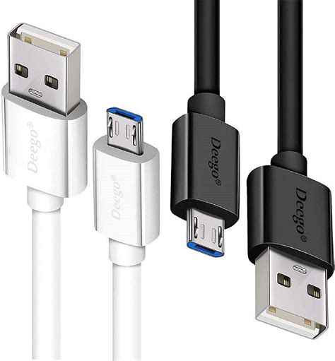 Micro Usb Cable2pack Extra Long Android Charger Cable 10ft 6ftdeego