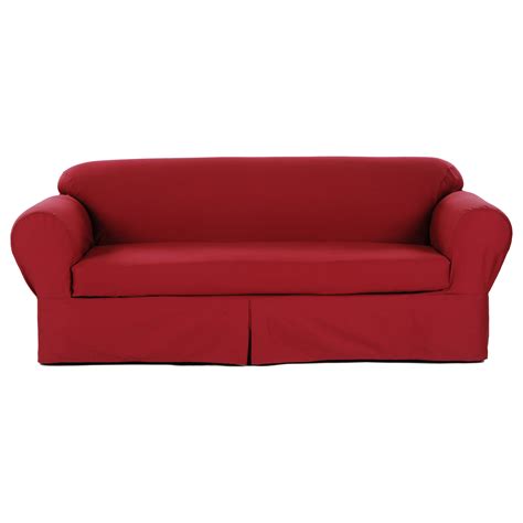 Classic Slipcovers Classic Two Piece Twill Sofa Slipcover