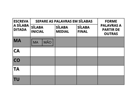 Separar A Palavra Boi