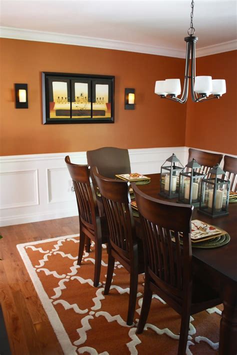 The season is visually dazzling outdoors and burnt orange paint allows you to bring a similar effect into the home, without the accompanying chill. The Yellow Cape Cod: Before and After~A Dining Room Design ...