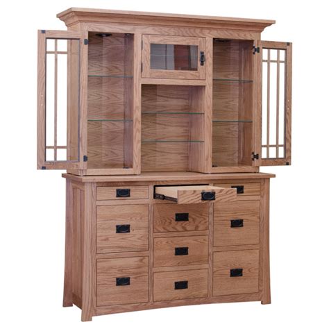 #1 in cabinet sizes and quality. Amish Dutch China Cabinet- Red Oak | Barn Furniture