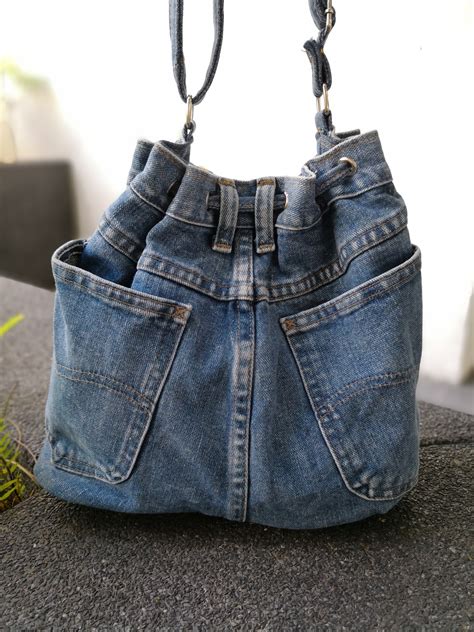 Jb26 Handmade Jean Bucket Bag The Bags Garden