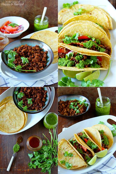 Ground Beef Tacos With Chimichurri Sauce