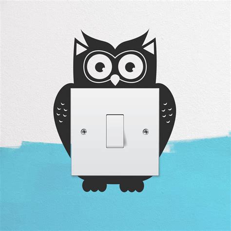 Owl Light Switch Wall Sticker By Oakdene Designs