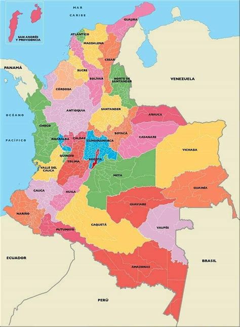 Top 19 Mejores Mapa De Colombia Con Sus Ciudades Y Capitales En 2022