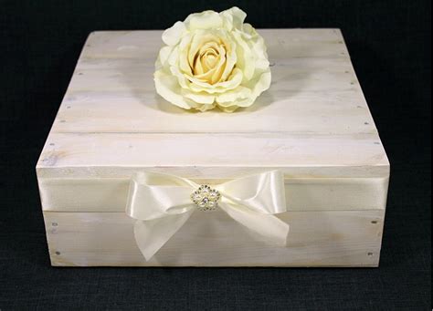 Ivory Rustic Chic Square Wedding Cake Stand By Dazzlinggrace
