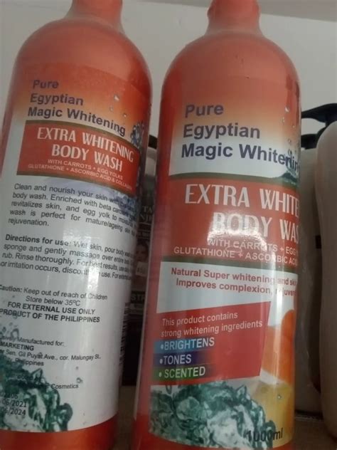 purec egyptian magic carrot whitening body wash 1000ml