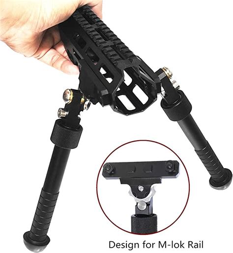 Tactical M Lok Center Height 6 8 Rifle Bipod Adjustable Lightweight F