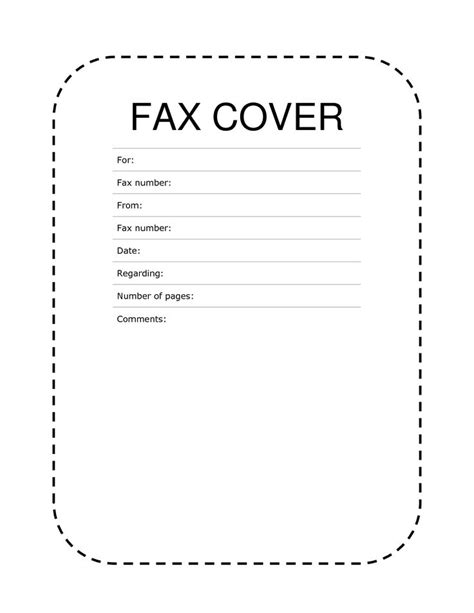 Check spelling or type a new query. Fax Cover Sheet Dashed Lines | FAX COVER | Pinterest