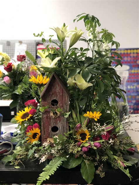 Servicing the tofino, ucluelet and comox valley areas with flower delivery as well as designing for weddings and elopements. Bird house planter in Mt Pleasant, MI | 3 Wishes Floral ...