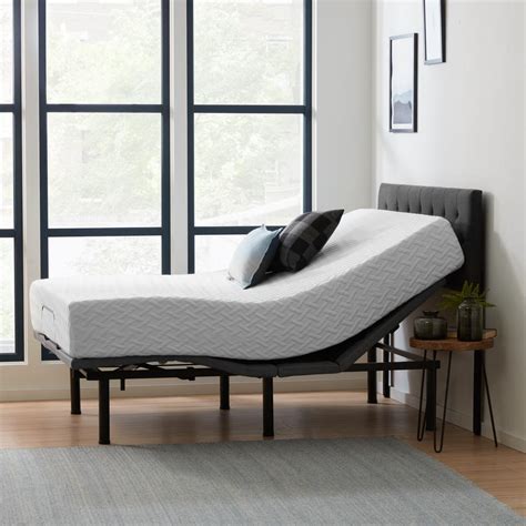 Lucid Comfort Collection Deluxe Adjustable Bed And 10 In Firm Gel