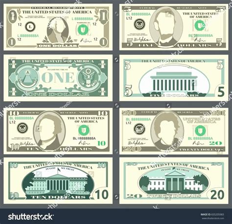 Money Template Vector At Collection Of Money Template