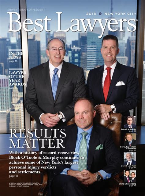 Best Lawyers In New York City 2018 By Best Lawyers Issuu