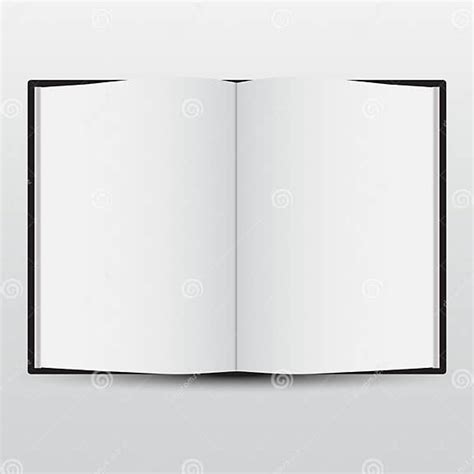 White Opened Book With Blank Pages Vector Stock Vector Illustration