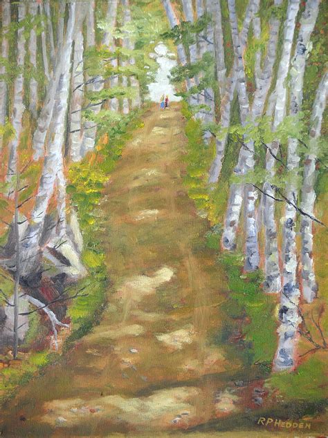 Adirondacks Lake Clear Carpenter Road Painting By Robert P Hedden Pixels