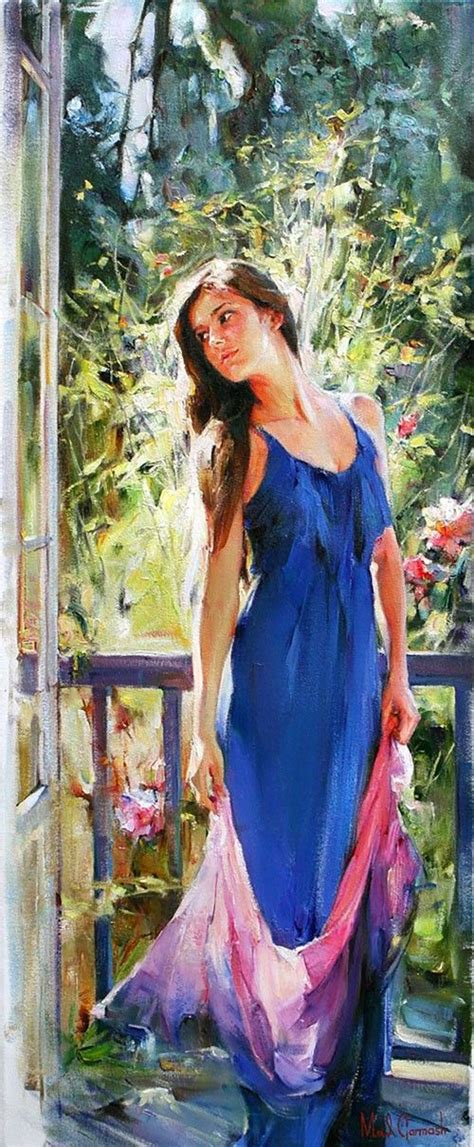 Michael And Inessa Garmash Woman Painting Art Female Art