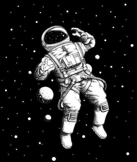 Lost Oomrs Artist Shop Astronaut Art Illustration Astronaut Art
