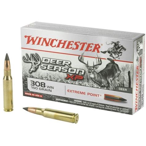 Winchester Deer Season Xp 308 Winchester 20 Rounds 150gr Poly Tip