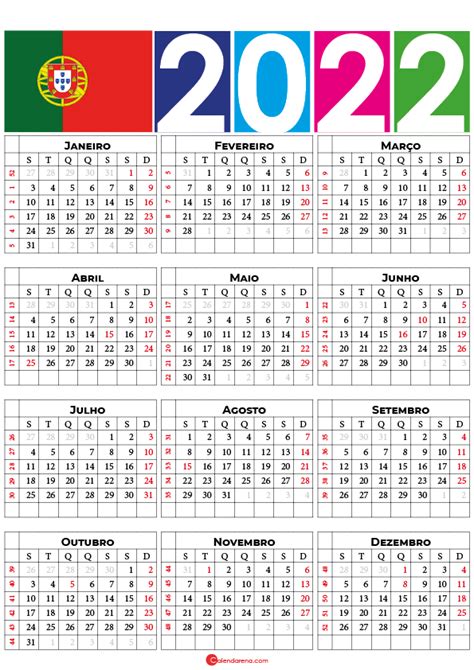 Calendario 2022 De Portugal Con Los Dias Festivos Y Feriados De 2022 Images