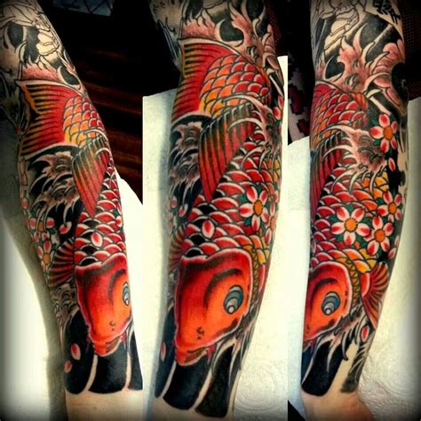 Koi Fish Tattoo Forearm Sleeve Half Sleeve Tattoo Site