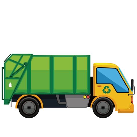 Truck Car Illustration Vector Garbage Truck Png Download 16001600
