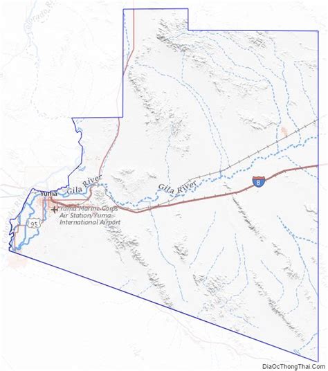 Map Of Yuma County Arizona Địa Ốc Thông Thái