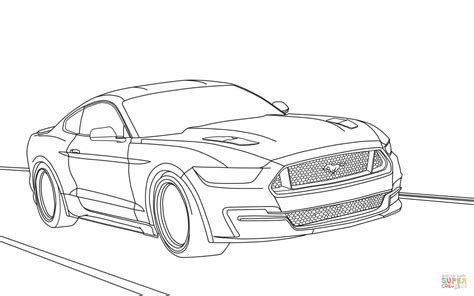 Ford Mustang Coloring Page Printable Coloring Pages Carros My Xxx Hot