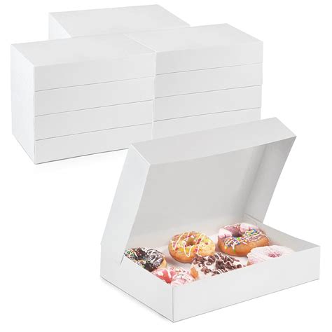Pack X X White Bakery Box Holds Donuts Auto Popup