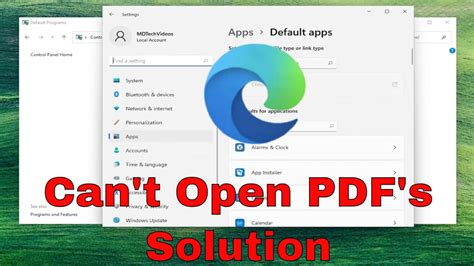 How To Fix Microsoft Edge Won T Open PDF Files YouTube