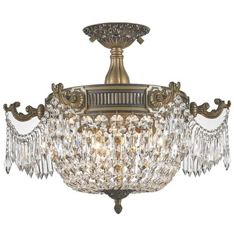 5% coupon applied at checkout. Worldwide Lighting Winchester 20-in W Bronze Crystal Semi ...