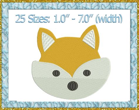 mini-fox-embroidery-design-tiny-fox-embroidery-mini-fox-etsy-animal-embroidery-designs