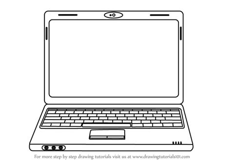 How To Draw A Laptop For Kids