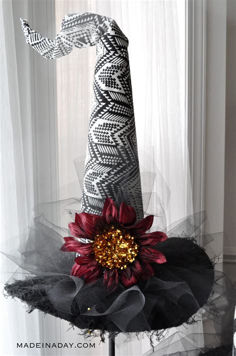 When you plan to wear your hat will have an effect on how you want to decorate. Decorative Halloween Witch Hats