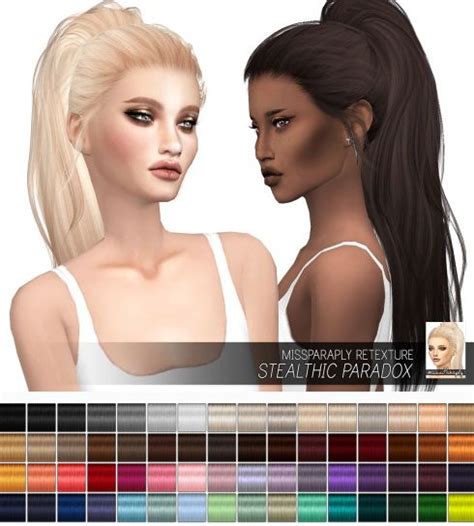Miss Paraply Stealthic Paradox Solids • Sims 4 Downloads Sims Hair