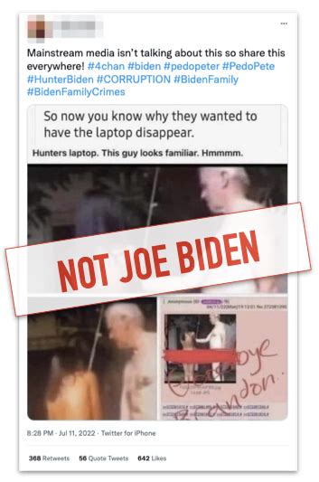 PolitiFact No Viral Images Dont Show Joe Biden Naked With A Babe Girl