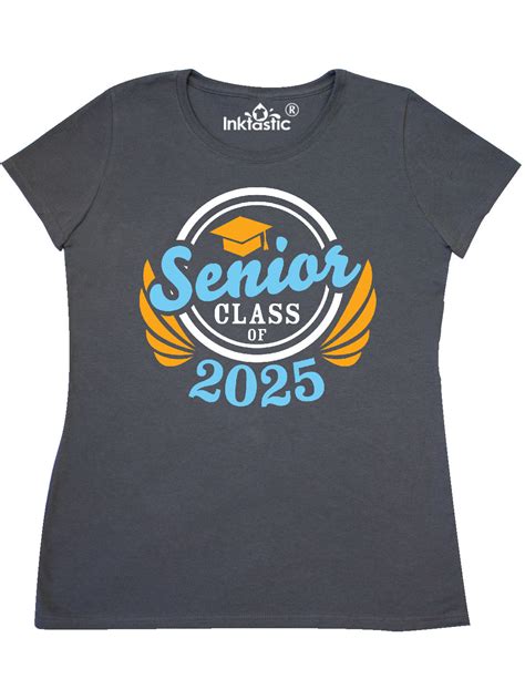 Inktastic Senior Class Of 2025 In Gold And Blue With Graduation Cap