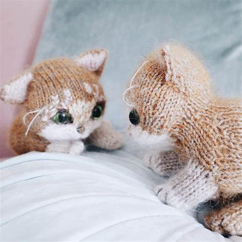 How To Knit A Cat Or Kitten Knitting Patterns And Tutorial From