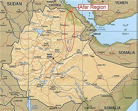 Afar Region Map 17 Download Scientific Diagram