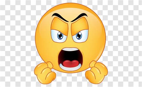Angry Emojis Anger Emoticon Sticker Orange Emoji Transparent PNG