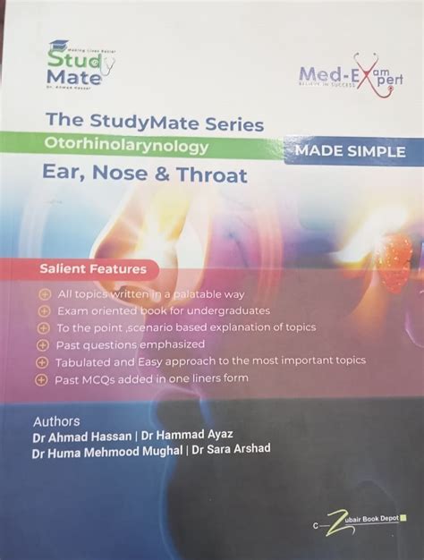 The Study Mate Series Otorhinolarynology Made Simple Ear Nose And