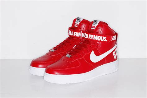 Supreme Announces Release Information For Nike Air Force 1 High Collab