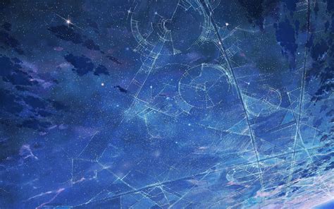Drawn Star Constellation Hd Wallpaper
