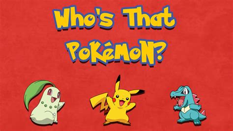 Whos That Pokemon Edition Games Download Youth Ministry