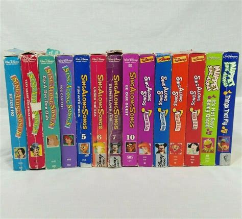 Disney Sing Along Songs Vhs Large Lot Of Video Tapes Mickey Muppets My Xxx Hot Girl